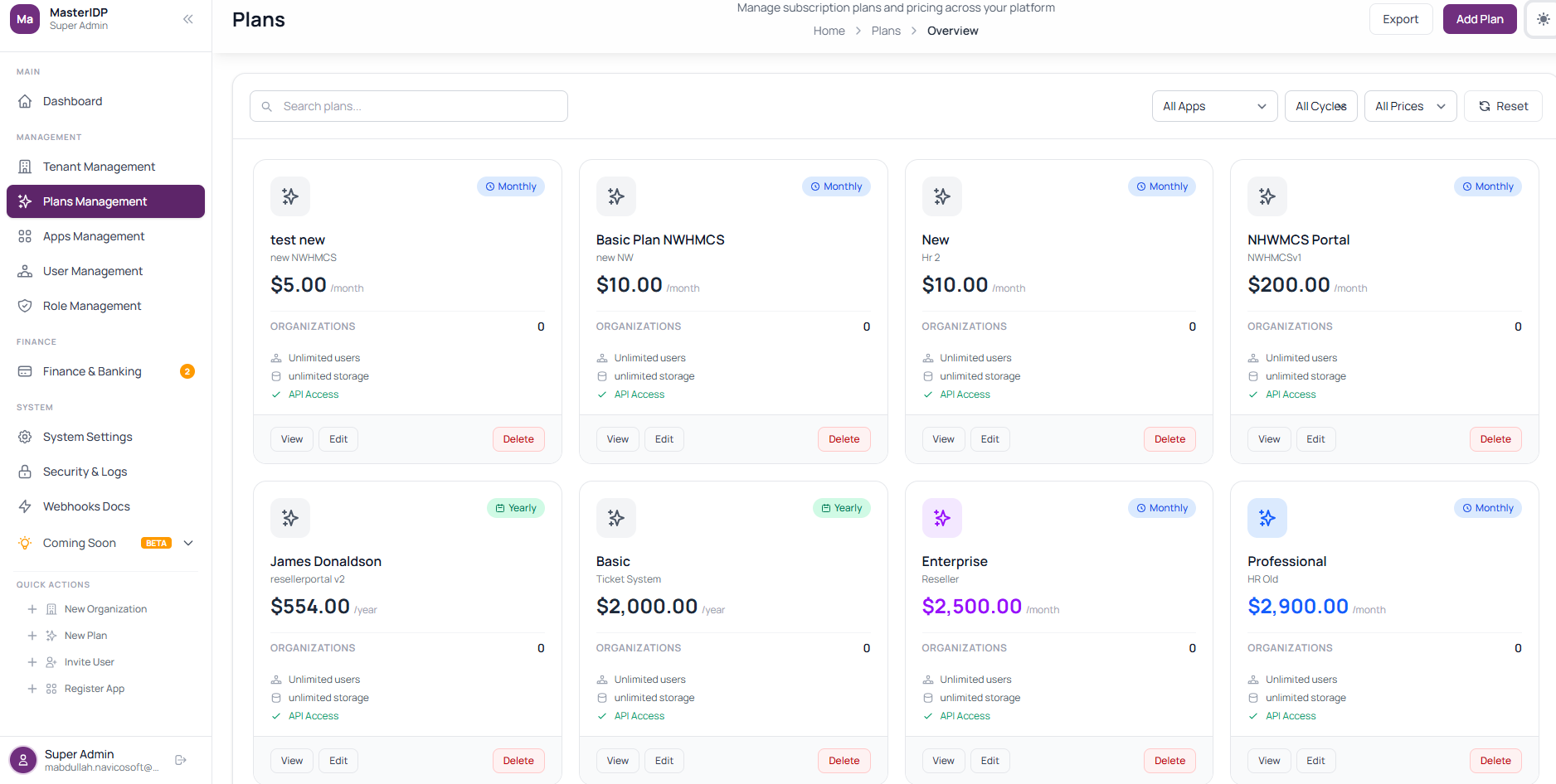 Master IDP (Identity Provider) — screen 3